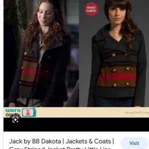 Stripped jacket ASO PRETTY LITTLE LIARS SPENCER
